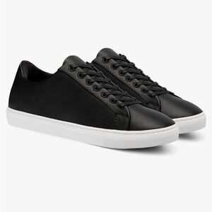Thursday Boot Company Leather Premier Black Kace-Up Sneakers Sz 8.5